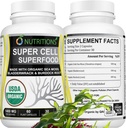 Sea Moss 60 kapselia USDA Certified Organic Irish Sea Moss kapselit, joissa on rakkokäärme ja Burdockin juuri.Immuunituki täydentää miesten ja naisten naisten vitamiinit ja miesten vitamiinit (1 pakkaus)