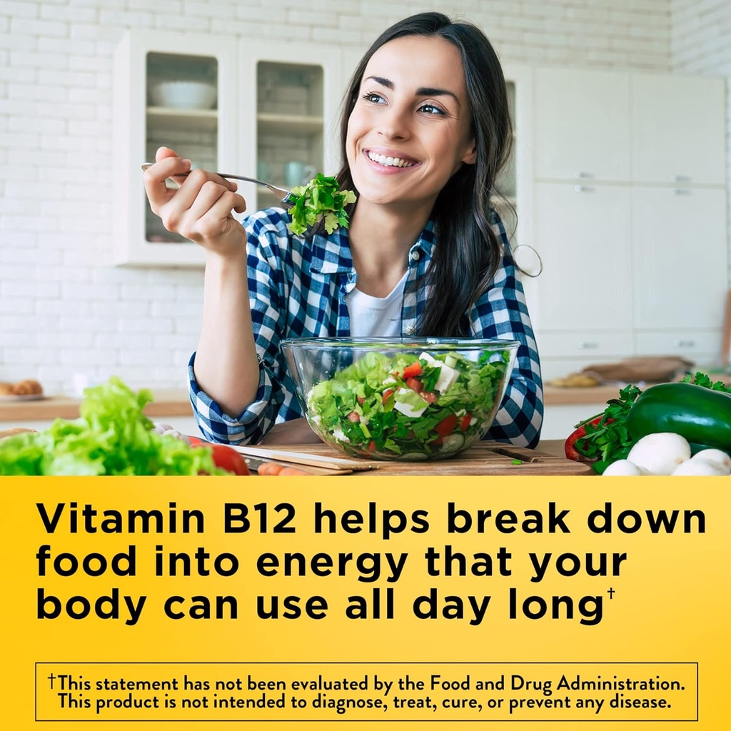 Nature Made Energy B12 1000 mcg, Ravintolisä energianvaihdunnan tueksi, 150 Gummia, 75 päivän tarjonta (paketti 2)