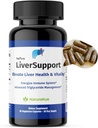 NatureKue LiverSupport – Advanced Health Supplement med Deepure Tea & Milk Thistle | Stöder Natural Detox, Antioxidant & Energy | 60 Vegetariska kapslar