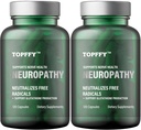 Neuropatia Neuropatia Nerve Discomfort Relief, jossa 600 mg Alpha Lipoic Acid -Benfotiamiini, Maximum Strength Natural Hermovitamiinit, Soveltuu jalat, kädet, sormet, jalat varvas