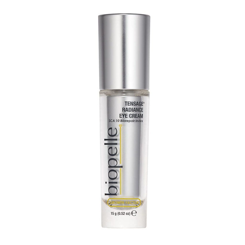 Biopelle Tensage kasvutekijä Radiance Eye Cream kanssa SCA 10 Biokorjaus Index, Valaistu silmänhoito, 0,52 Oz