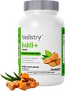 Haldi+ 850 mg kurkumatabletti, jossa 95% Curcumin & Long Pepper ...