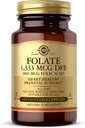 Solgar Folaatti 1 333 mcg Ruokavalion Folaattiekvivalentti (800 mikrog Foolihappoa), 100 kasvikapselia - Heart Health, Terve hermosto, prenataalinen tuki - ei-GMO, Vegan, Gluteeniton - 100 tarjoilua