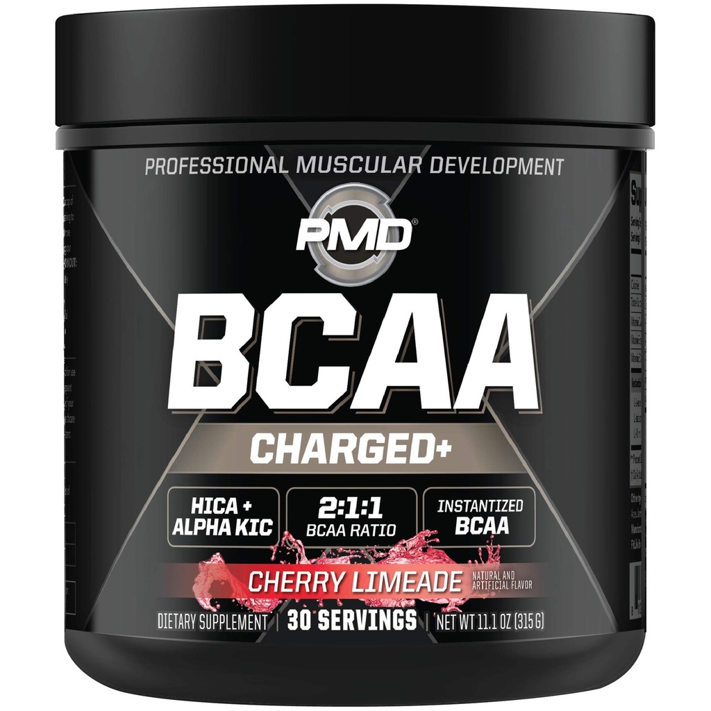 PMD Sports BCAA Ladattu herkullinen Aminohappo juoma Mix suorituskyvyn, Recovery, Endurance ja nesteytys - lisätä lihasten toimintaa harjoitteluun ja päivittäinen energia ... Cherry Limeade (30 tarjoilua)