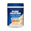 Puhdasta proteiinia All-One -jauhetta, vaniljaa - Heraa ja kollageenia, korkeakuituista, vitamiineja, ei lisättyä sokeria, ei muuntogeenisiä organismeja, gluteeniton, 1,25 lb