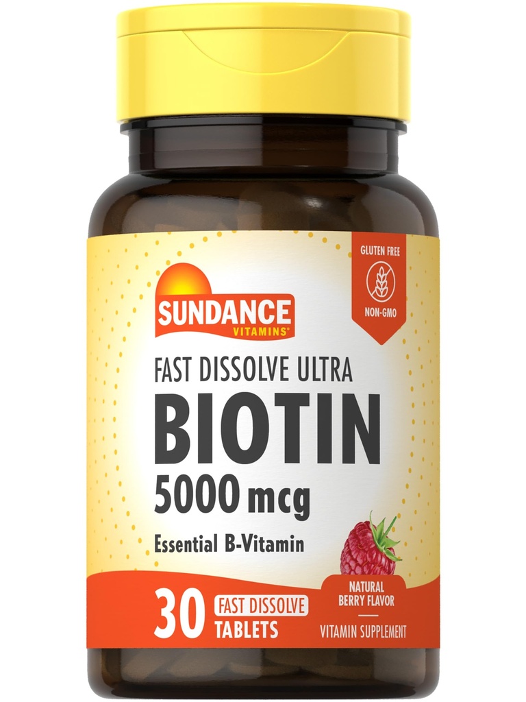 Sundance Nopea liuotus Biotiini 5000 mcg ... 30 tablettia ...
