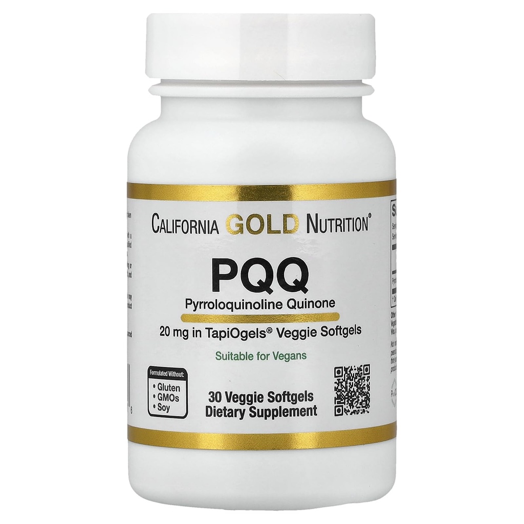 Kalifornien Gold Nutrition PQQ, 20 mg, 30 Veggie Softgels