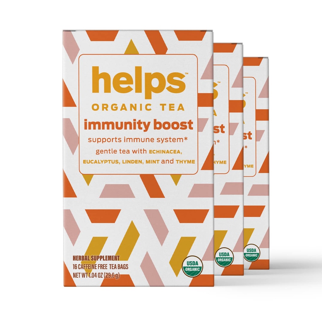 HELPS TEAS  Helpottaa hengitysteiden terveys 16 Tea Bags - pakkaus 3