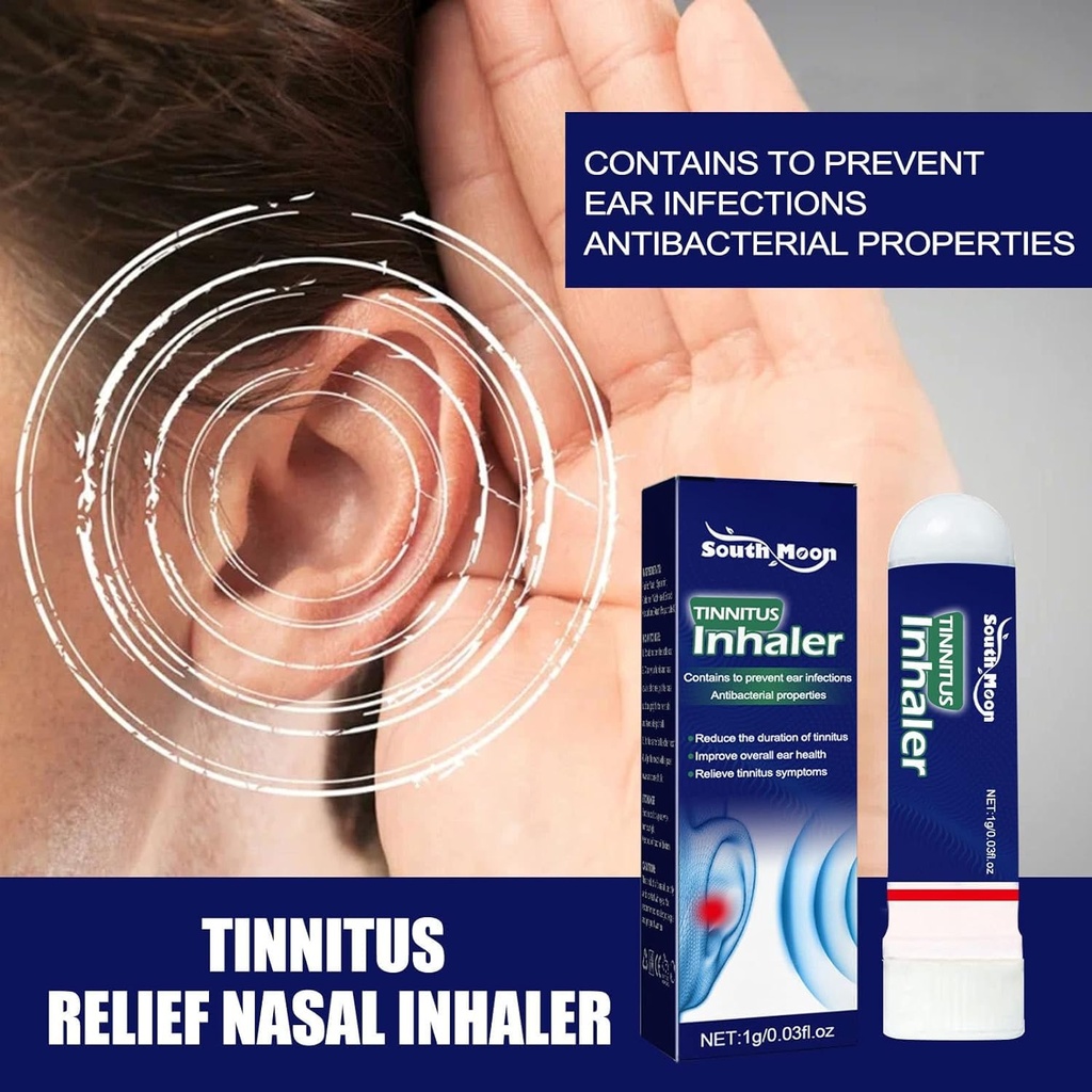 Techsilen för Tinnitus, Tinnitus Inhaler, Echoease Tinnitus Inhaler, Techsilen Tinnitus Inhaler, Tinnitus Relief för Ringing Ears, Tinnitus Relief Nasal Inhaler (5 st)