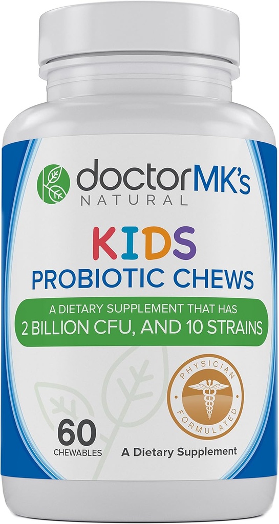 Kids Probiotics Chewable av Doctor MK's®, Sugar Free, smakar som Candy, naturliga vilda bär tabletter, vegetariska / Vegan