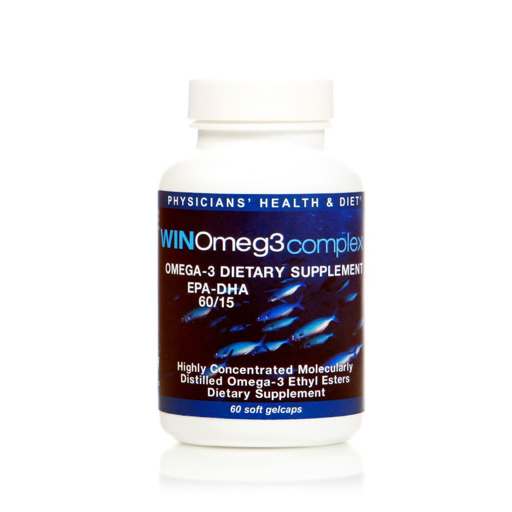 WINOmeg3kompleksi 60/15 EPA - DHA Pharmaceutical- Grade Omega 3 (60 Count/30 Servings) 1080mg EPA