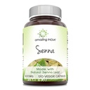 Hämmästyttävä Intia Senna (Made with Natural Senna) 500 Mg per tarjoilu 120 kasviskapselit täydennysosa ...