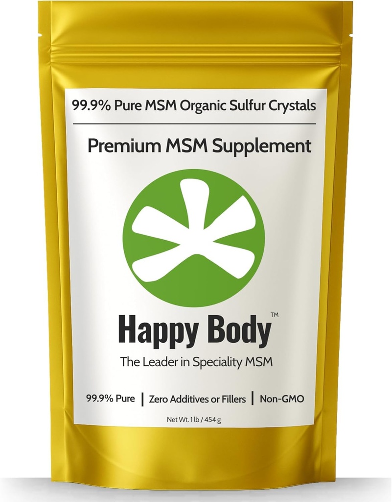 Organic Rikkikristallit - 99% Pure MSM Crystals, Premium MSM Supplement - Erinomainen laatu ja imeytyminen. 1 LB Pack.