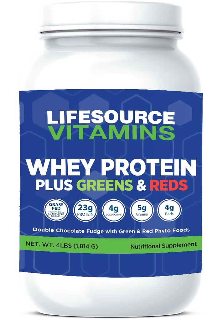 LifeSource Vitamins Whey Plus Greens & Reds Phyto Foods (4 pund)