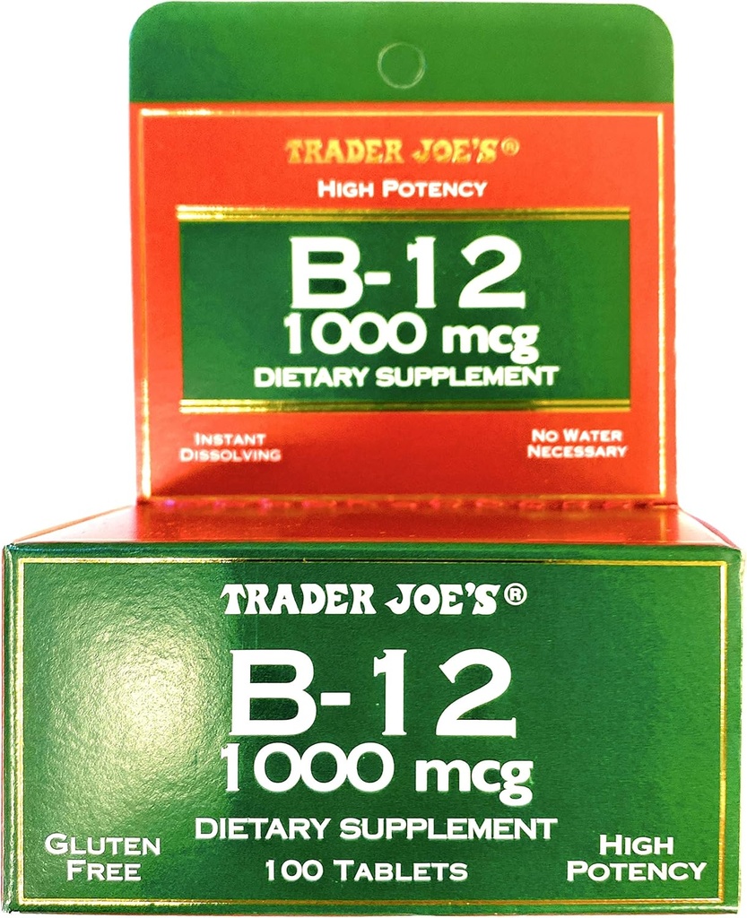Elinkeinonharjoittaja Joes B12 1000 mikrog gluteeniton ravintolisä 100 tablettia