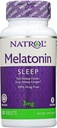 Natrol Melatoniini 3 mg: n uniaikavapautus Ravintolisät 100 ea (pakkaus 4)