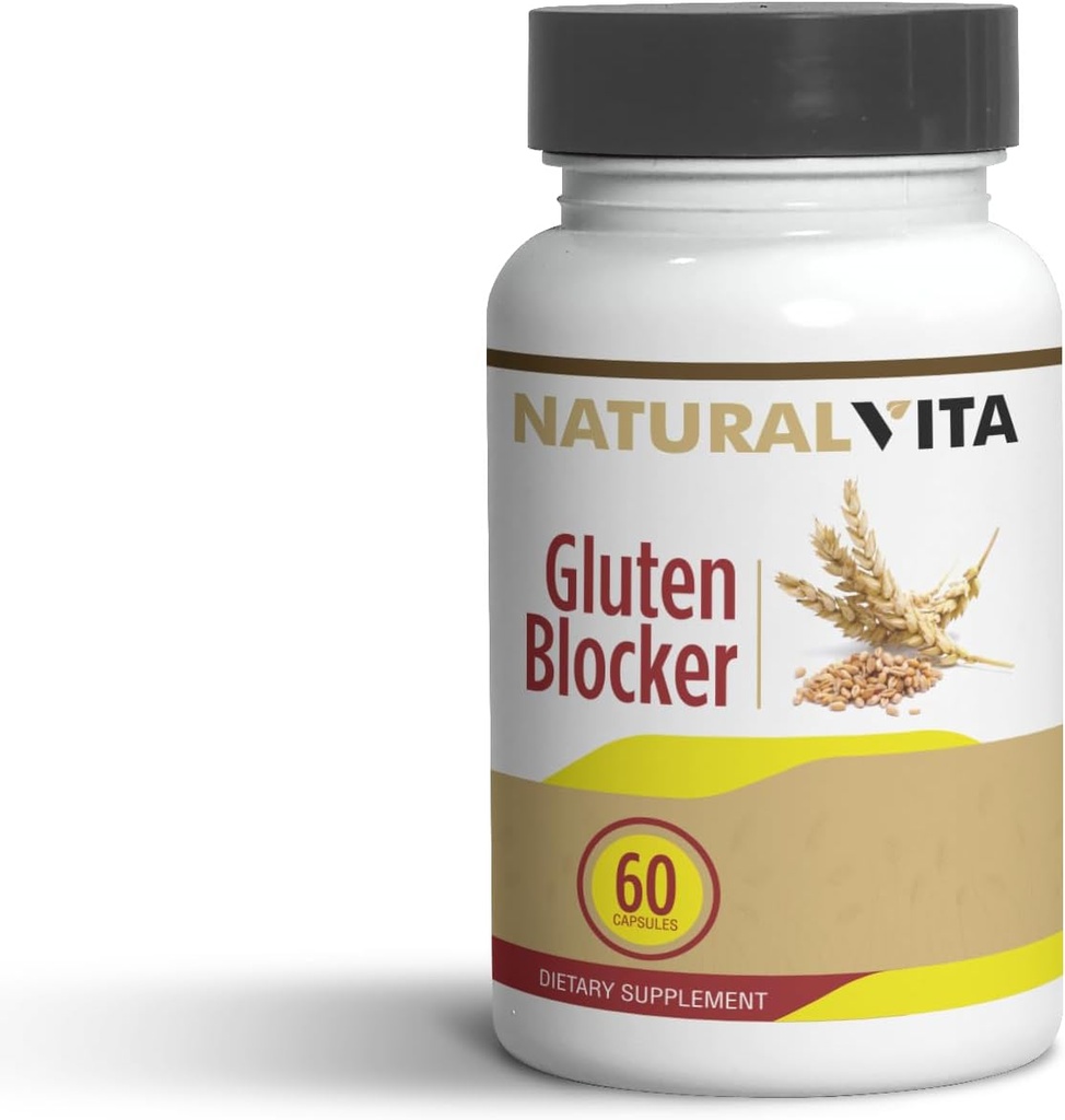 Gluten Blocker, 60 kapselia, Enzyme Mix for Food Intolerance, Digest wih Ease, Fast Relief.