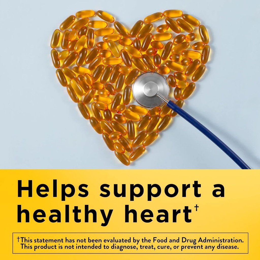 Nature Made Fish Oil Softgels - Omega 3 Täydennys Heart Health, 230 Softgels, 115 päivän tarjonta (paketti 2)