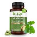 B'LEAF LUONNE Luomu Moringa kapselit 1000 mg, 180 Count Moringa kapselit kanssa Organic Olefeira Powder for Immunosupport, energia & tasapaino Vegaani, ei-GMO lisäravinteet päivittäiseen hyvinvointiin
