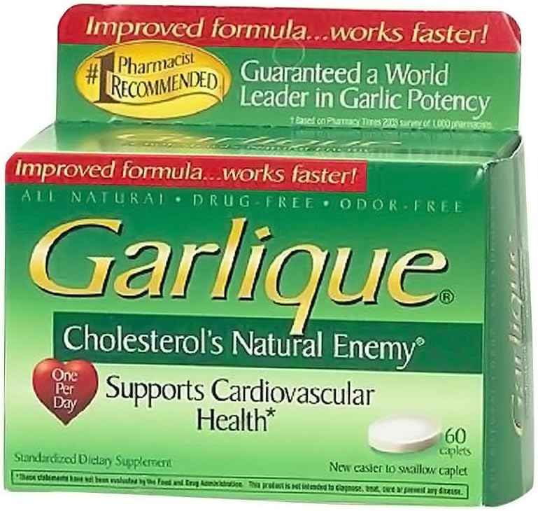Garlique Cardiovascular Health Ravintolisä Caplets, 60
