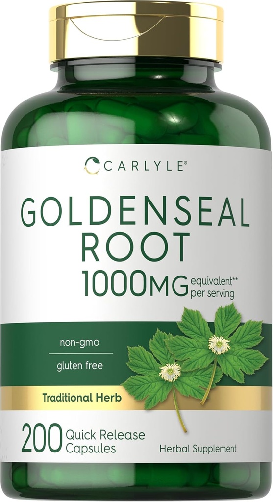 Carlyle Goldenseal juurikapselit 1000 mg ... 200 Count...