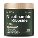 Airboy Liposomal Nikotinamidi Ribosidi 900 mg, NAD-lisä Resveratrol & Quercetinilla, kolmannen osapuolen testaama, anti-aging, energia, Focus-80