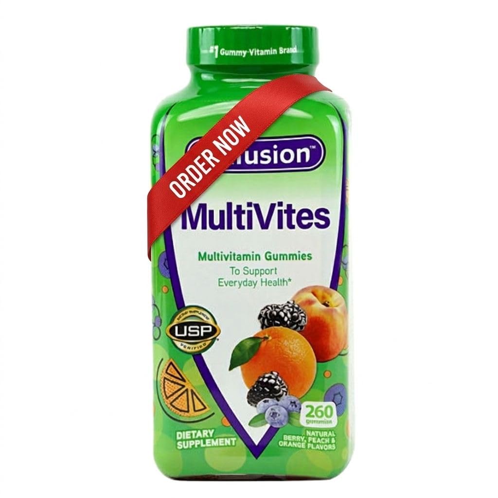 Vitafusions Multivites Gummies 260 ct, Tuki jokapäiväistä terveyttä - (paketti 1) Seitsemän päivän pillereitä tapauksessa mukana