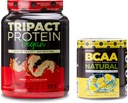 Nutrologia TRIPACT Vegan Protein Powder, for Vegan Protein Shakes, Peanut Butter Vanilla (20 Servings) BCAA Natural, Plant Based BCAA Powder, Lemonade Flavor (30 Servings)