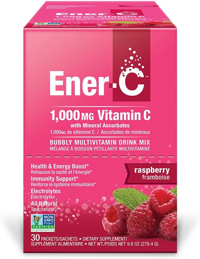 Ener-Life Vadelma Multivitamiini juoma Mix 30 Count, 0,3 Oz