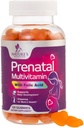 Prenatal vitaminer för kvinnor 1335mcg - Graviditet Vitaminer Gummies med folsyra, vitamin A, C, D3, B12, B6 - Prenatal Multivitamin Gummy för Fetal Support, Gravid & Nursing Kvinnor - 120 Gummies