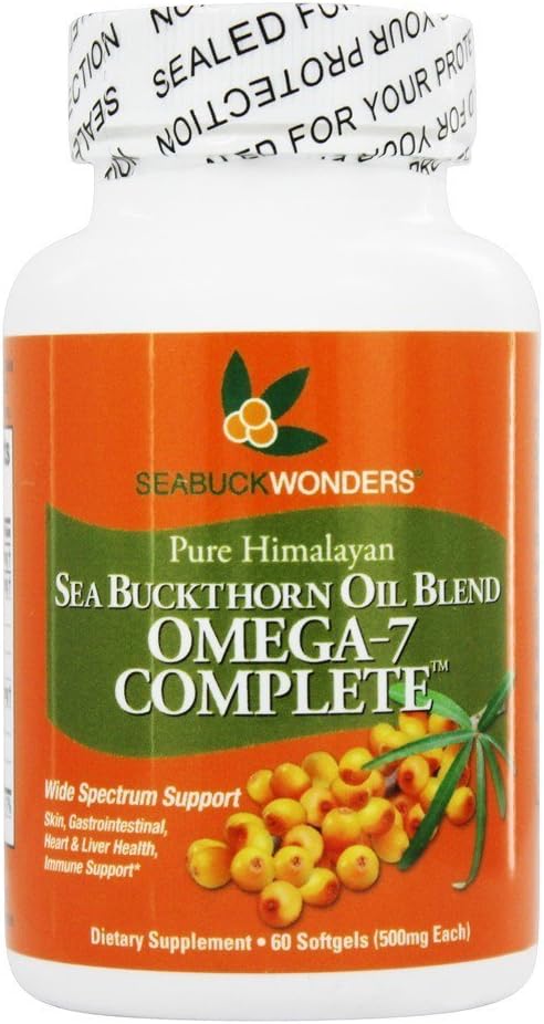 Seabuck Wonders Sea Buckthorn Omega 7 Komplett - 500 mg - 60 Softgels