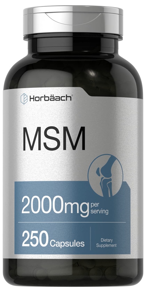 Horbäach MSM-lisäkapselit ... 2000mg... 250 kreivi...