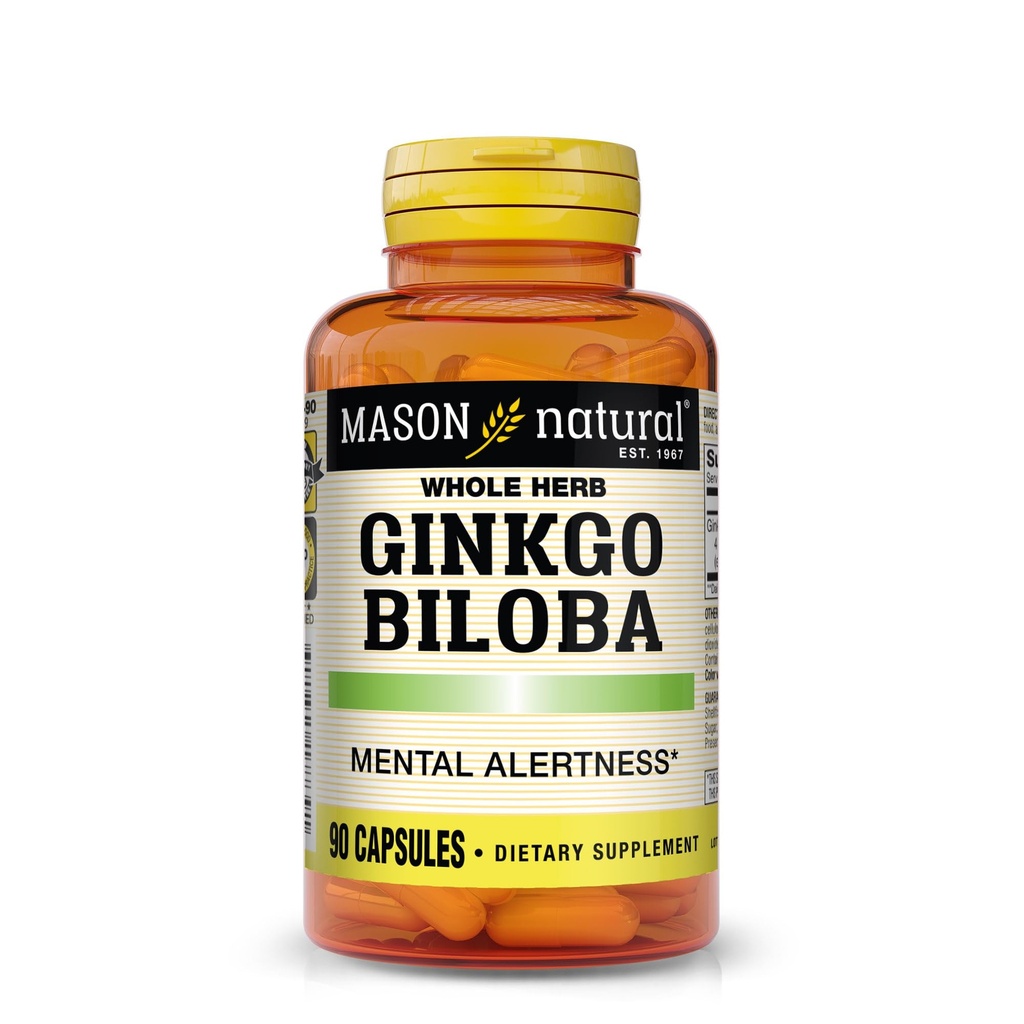 Mason-vitamiinit Gingko Biloba-kapselit, 90