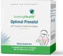 Söker hälsa Optimal Prenatal med Collagen, kvinnors multivitamin med B12, L-5-MTHF, kolin, metyleringssupport, stöder fertilitet och konception genom graviditet och amning (15 portioner)