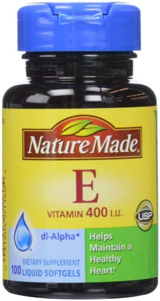 Luonto Valmistettu dl-Alfa-vitamiini E 400 IU Softgels 100 ea (pakkaus 4)