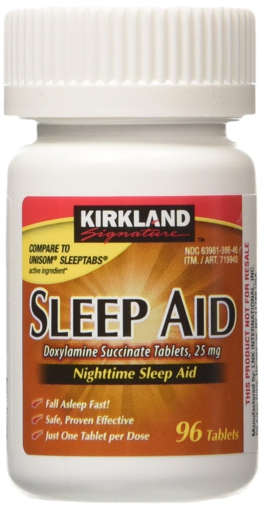 Kirkland Signature Nighttime Sleep Aid 25mg - 96 tabletter