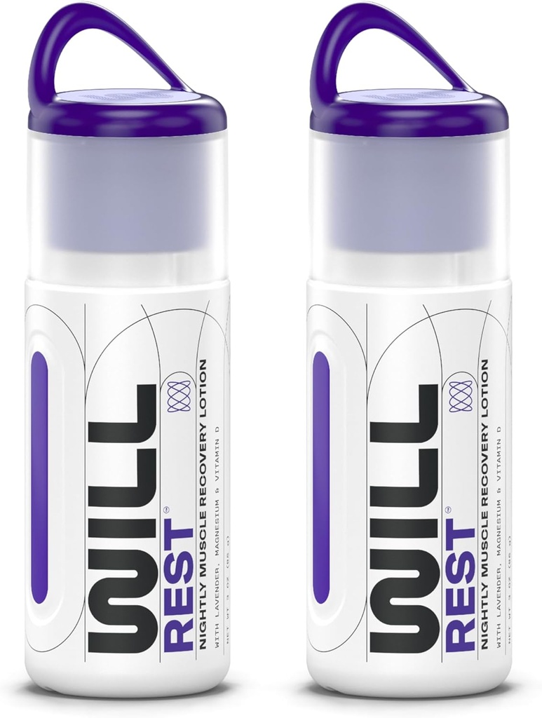 Magnesium Lotion för sömn I Nightly Topical Magnesium Cream för avkoppling I Vitamin D & Lavender Lotion för bättre sömn och lättnad I 3 Fl oz (2 Pack)