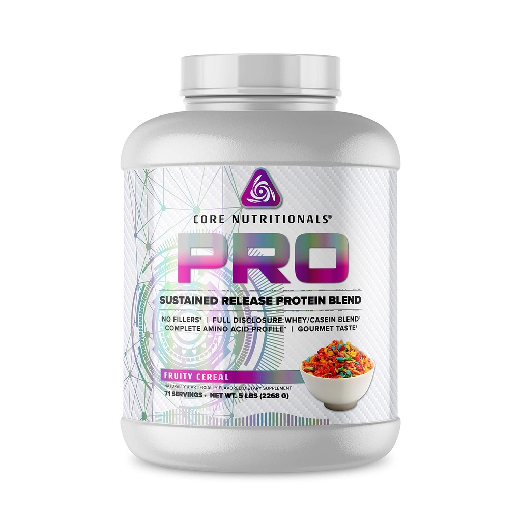 Core Nutritionals Pro Pitkäkestoinen julkaisu Whey Pron Blend Dgestive Enzymes ... 25g Protein, 2g Carbs ... Ei Fillers...