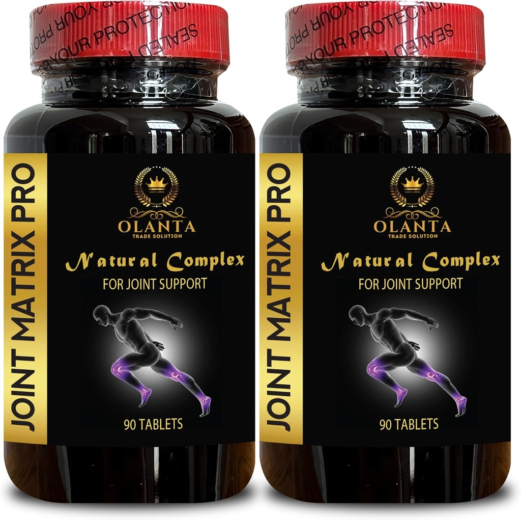 Joint Matrix PRO Complex - lisäravinteet polvia ja yhteistä terveyttä varten, yhteinen tuki, ei-muuntogeeniset organismit, gluteeniton ja soijaton, joustavuus ja liikkuvuus - 2 pulloa