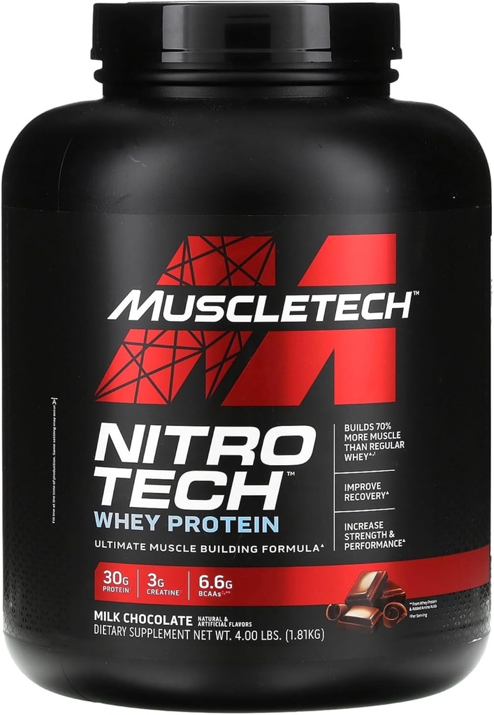 MuscleTech NitroTech Performance Series Hera-isolaattisuklaa 4lb