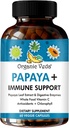 Luomu Veda Papayan Leaf Plus täydennysosa - Verihiutale Super Extract Immuunikapselit Papaya Dgestive Enzymes, klorofylli, Grape Seed Extract, C-vitamiini - Bone Marrow & Gut Health - 60 lla