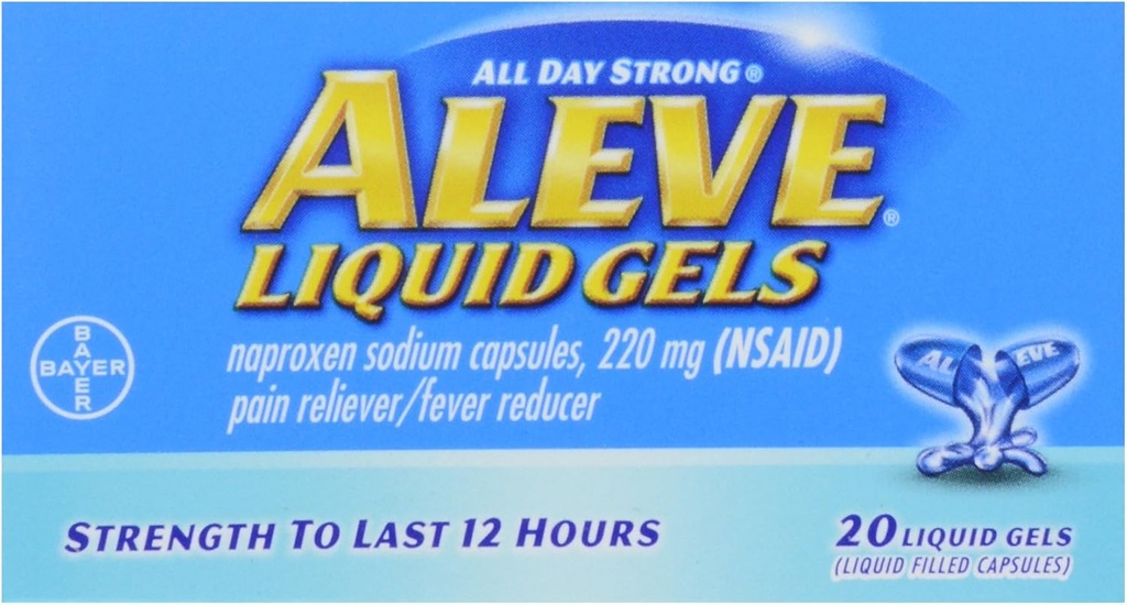 Aleve Liquid Gels, 20 lla