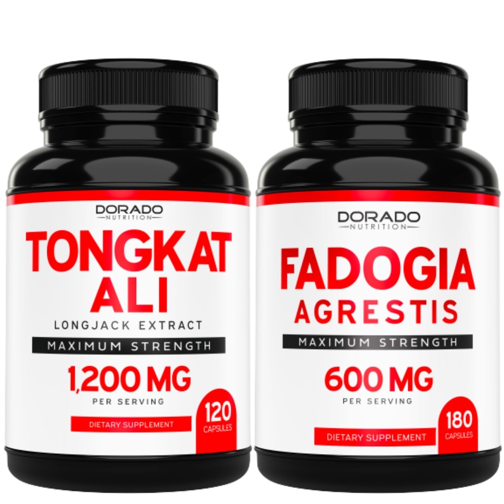 DORADO NUTRITION Tongkat Ali Extract (Longjack) Eurycoma Longifolia ja Fadogia Agrestis 600mg Extract