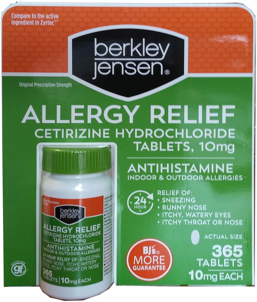 Berkley Jensen Allergia Relief, 365