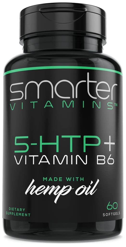 200mg 5-HTP + Vitamin B6, Extended Time Release, 60 softgels, 30 portioner