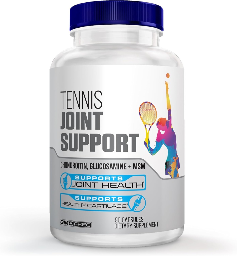 Tennis Joint Support Supplement - Terveet polvi, takaisin, Cartilage, & Joins ... Glukosamiini Chondroitin MSM- GMP Certified Tennis täydentää ja Joint Support for Urheilijat ... 90 Kapselit