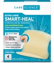 Care Science Smart Heal Hydrocolloid, suuri, 2.3 x 3 in, 4CT 100% vedenpitävä tiiviste edistää paranemista, vähentää arpeutumista
