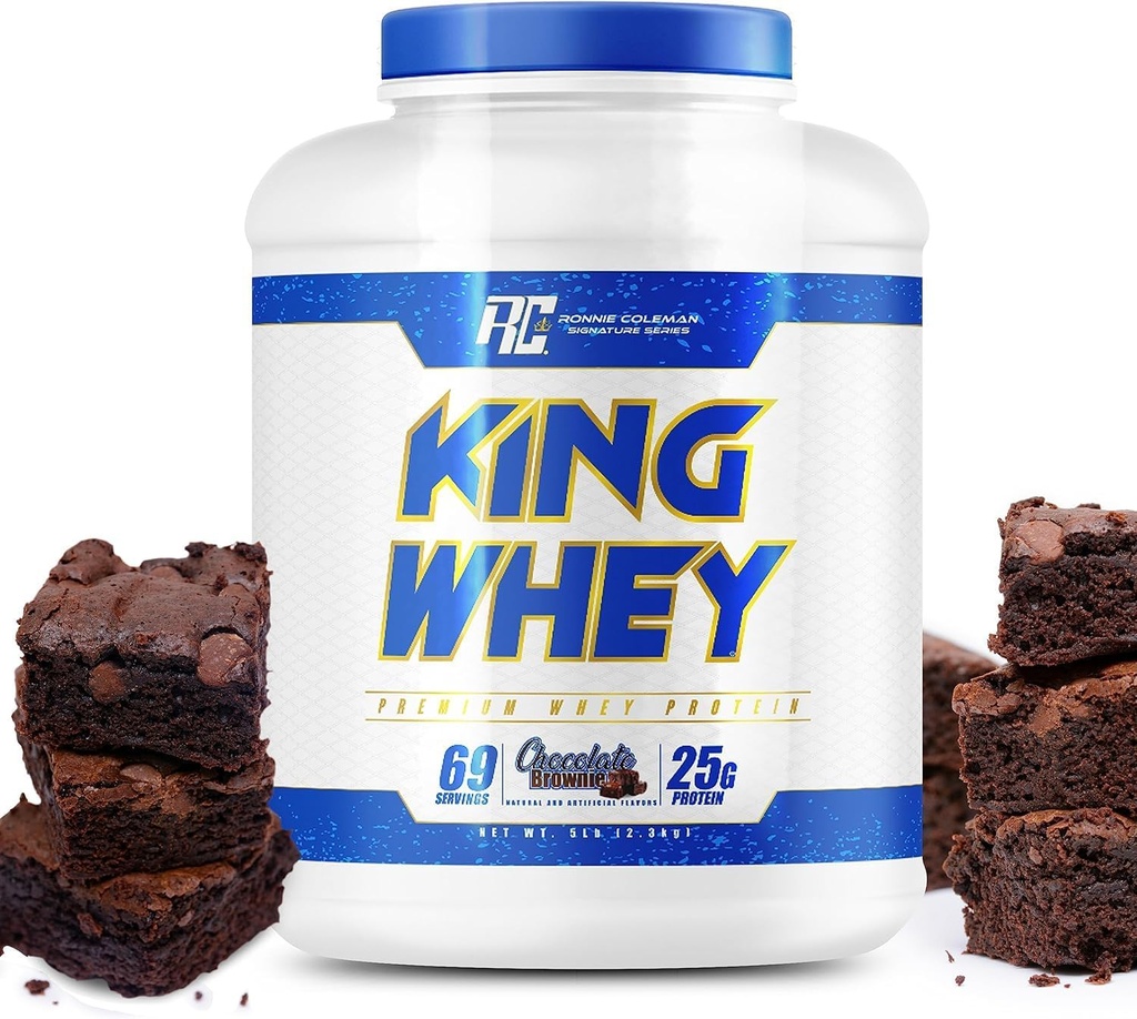 Ronnie Coleman Signature Series King Mass XL Protein Powder, Weight and Muscle Gainer, 60g Protein, 180g Hiilihydraatit, 1000+ Calories Per Serving, Creatiini ja Glutamiini (20lb, Tumma suklaa)