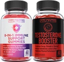Atlantis Nutrition 8-i-1 Immune Support 60 Gummies + Testosteron Booster 2-Pack (120 Gummies)