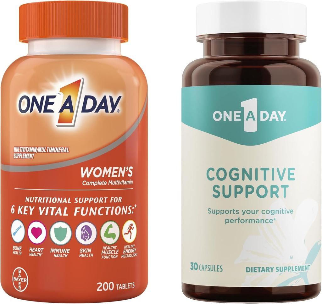 Bundle of One A Day Monivitamiinia naisille 200 kreivi ja yksi A Day Kognitiivinen täydentää, 30 kapselia
